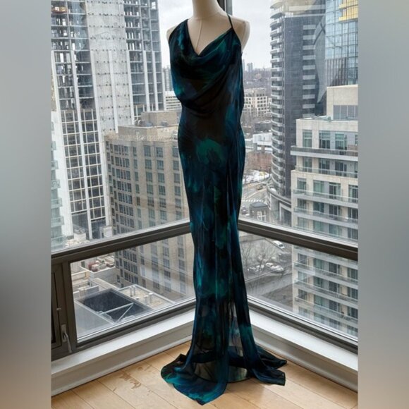 🆕 RAT & BOA 🧿 NWOT Rafinha Maxi Dress, Blue Green, Sz XL US 10 - Picture 4 of 15